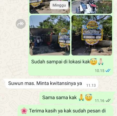 Pengiriman Papan Bunga Duka Taman Sari
