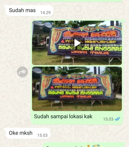 Pengiriman Papan Bunga Taman Sari
